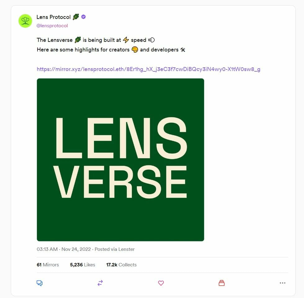 Lens-verse