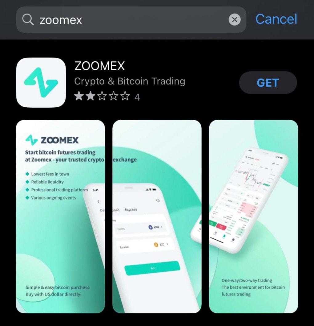 Appstore Zoomex
