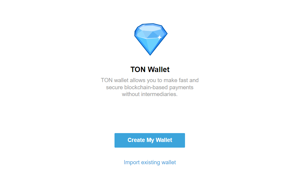 TON Wallet - ví lưu trữ chính trên TON Network.